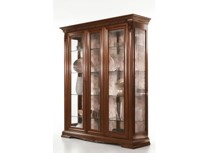Vitrine Vitrines Armoire Vitrée Vitrine Salon Étagère Baroque Rococo Bois Massif