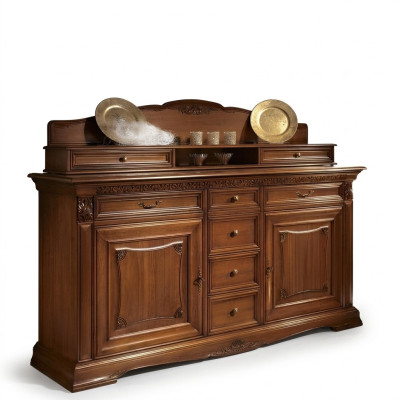 Buffet XXL Commode Commodes Armoires Baroque Rococo Buffet Console Étagère Bois massif