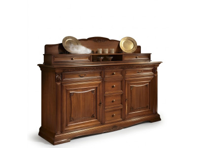 Buffet XXL Commode Commodes Armoires Baroque Rococo Buffet Console Étagère Bois massif