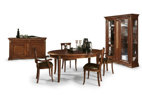 Ensemble de table à manger Designer Tables + 4 chaises en bois massif Ensemble complet Living