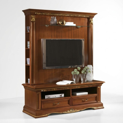 Bahut de luxe Style design Commode Buffet mural TV Armoire Mobilier de salon En bois massif