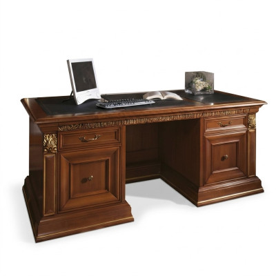 Le bureau de bureau Tableau de bureau classique r Tables de bureau de designer Baroque Rococo Bois massif