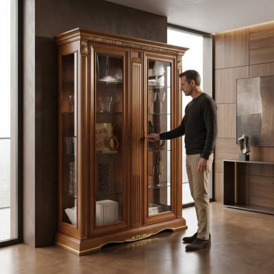Vitrine Armoire Vitrines Salon Vitrines Conception Baroque Rococo Italie