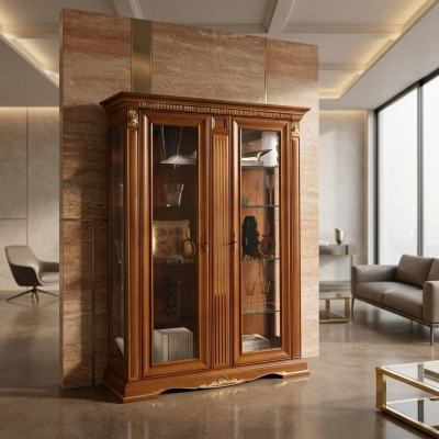 Vitrine Armoire Vitrines Salon Vitrines Conception Baroque Rococo Italie