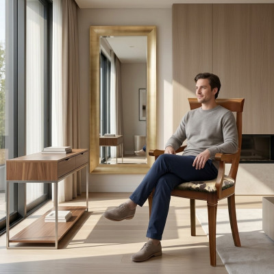 Chaise Design Braun Salon Bois Chaises Salle à manger Rembourrage avec Accoudoir