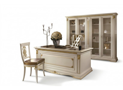 Bureau Table de bureau Noble Bois massif Tables Baroque Rococo Style antique 186x91cm neuf