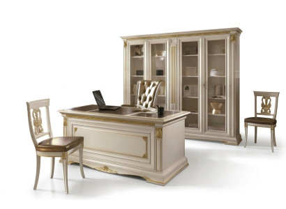 Salle d'étude Mobilier de bureau Table Armoire Chaise Ensemble de 3 pièces en bois massif volz