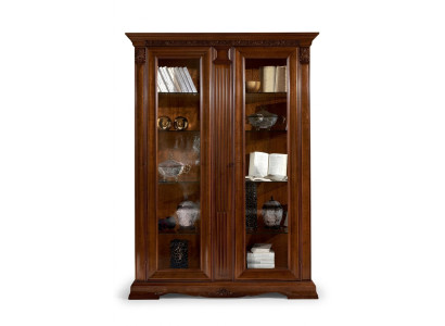Vitrine classique Armoire vitrine Vitrine en verre Armoire baroque rococo Bois massif