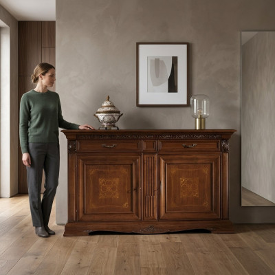 Haute qualité Classique Commode Commode en bois massif Buffet Cabinet Hôtel nouveau