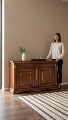 Bahut de luxe Design Commode Bahut Commode Armoire en bois massif Mobilier italien