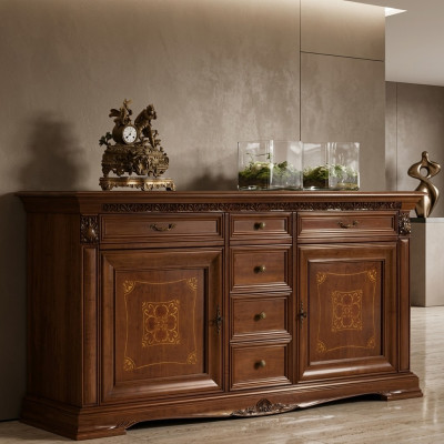 Baroque Rococo Buffet Commode de luxe commodes style ancien Bois massif véritable neuf xxl grand