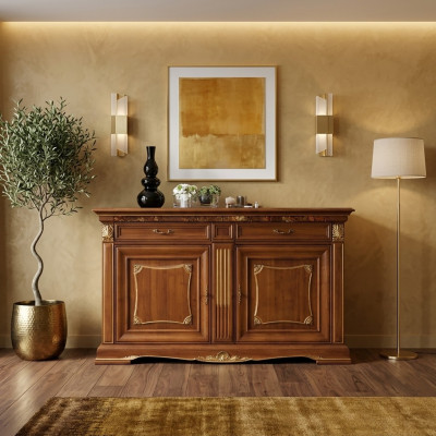 Commode Buffet Salon Buffet baroque xxl Design neuf Bois massif