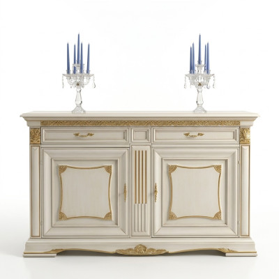 Commode Armoire Armoire de luxe Étagère Console Meubles Italie Bois massif Commodes neuves
