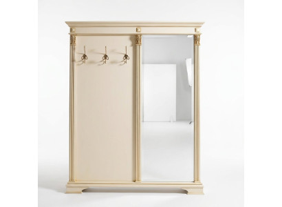 Porte-manteau Miroir vestiaire couloir Panneaux de garde-robe blancs Vestiaire Darderobe couloir Italie