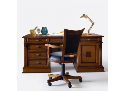 Ameublement Salle d'étude Bureau Mobilier Table Fauteuil Ensemble de 2 pièces Baroque