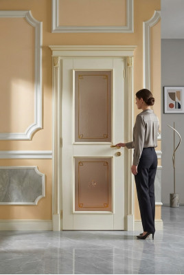 Porte + cadre portes intérieures baroque sur mesure portes classiques en bois massif Italie.