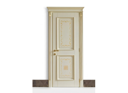 Portes intérieures baroques rococo sur mesure avec cadre Portes en bois massif classiques Italie