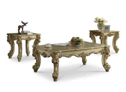 Table basse au design élégant, table d'appoint pour canapé, table de salon, style baroque