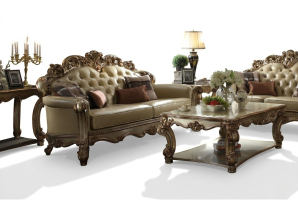 Canapé classique trois places Canapé Chesterfield en tissu Canapés Canapés
