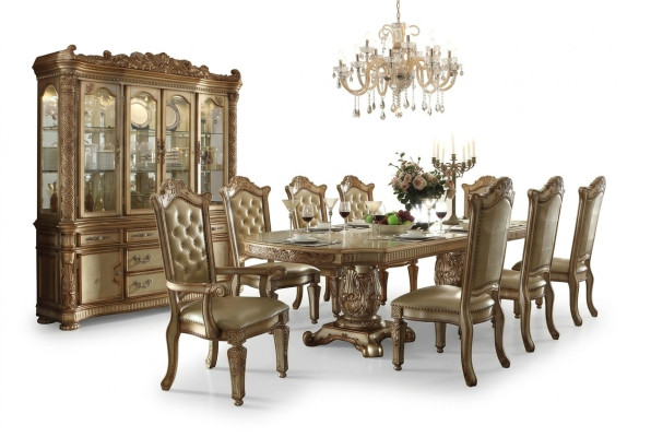 Table à manger royal Table en bois Tables Rococo Salle à manger baroque Style antique