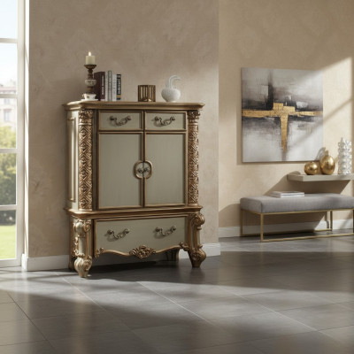 Buffet Commode Commodes Armoire Baroque Rococo Buffet Console Or Bois neuf