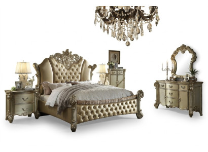 Décoration de la chambre d'hôtel de luxe en cuir avec tête de lit décorative.