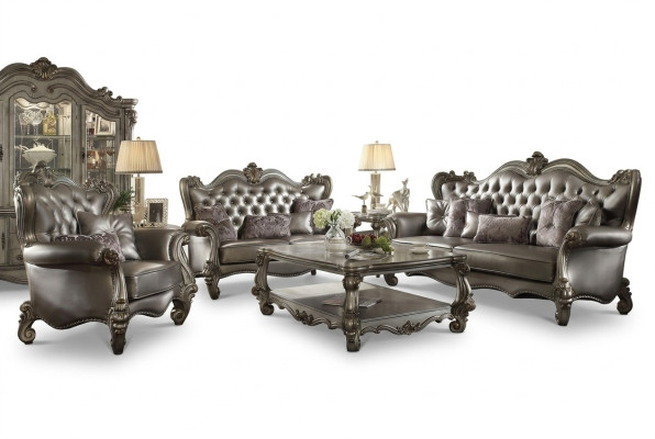 Meubles de luxe Ensemble de canapés Canapé Tissu Canapé Rembourrage 3+2+1 Places Table basse nouvelle