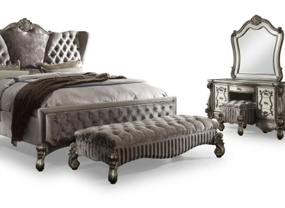 Tabouret design en cuir Textile - Chesterfield en cuir de luxe Ottoman Chesterfield