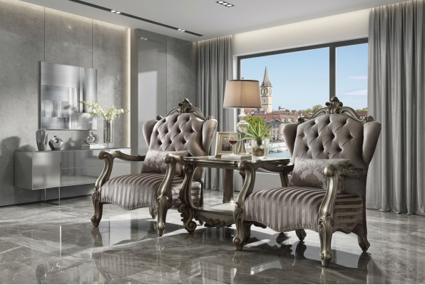Fauteuil en textile Canapé 1 place Canapés rembourrés Design classique Baroque de luxe
