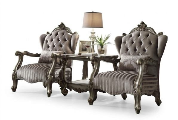 Fauteuil en textile Canapé 1 place Canapés rembourrés Design classique Baroque de luxe
