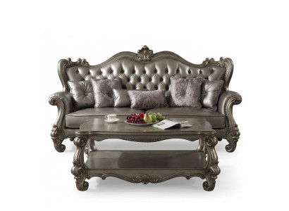Canapé 3 places Chesterfield en cuir capitonné pour salon Trois places