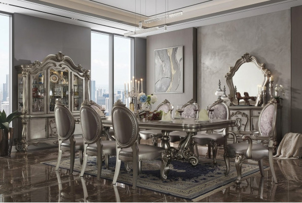 Salle à manger Ensemble Table 8x Chaise Commode Miroir Baroque neuf 11 pièces.