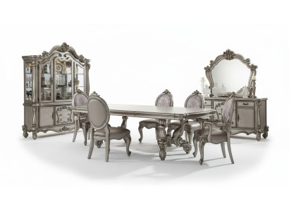 Salle à manger Ensemble Table 8x Chaise Commode Miroir Baroque neuf 11 pièces.
