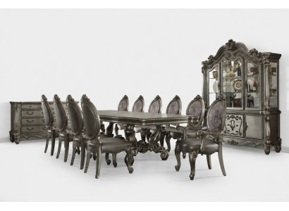 Salle à manger Ensemble Baroque Rococo Table 10x Chaises Buffet Commode 13 pièces.