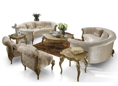 Ensemble de canapés design 4+4 places Table basse Canapé rond Rembourrage de canapé classique Canapés neufs