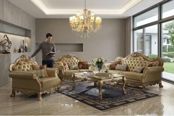 Ensemble de canapés 3+1+1 places Set Canapés Design Relax Tissus Canapés en cuir