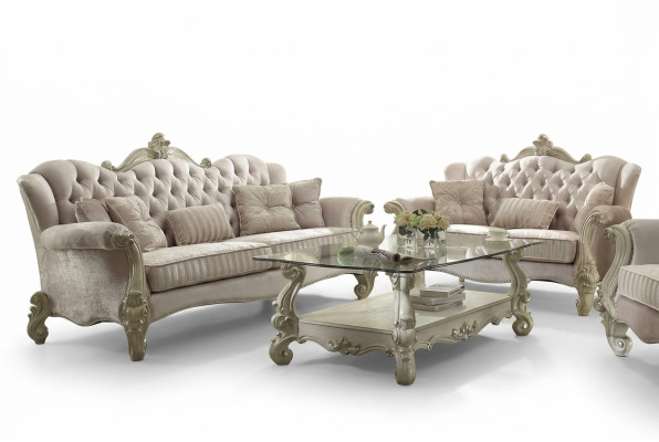 Ensemble canapé Chesterfield 3+2+1 Sièges Ensemble de canapé Design Canapé Rembourrage Canapés Sofa