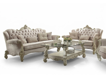 Ensemble canapé Chesterfield 3+2+1 Sièges Ensemble de canapé Design Canapé Rembourrage Canapés Sofa