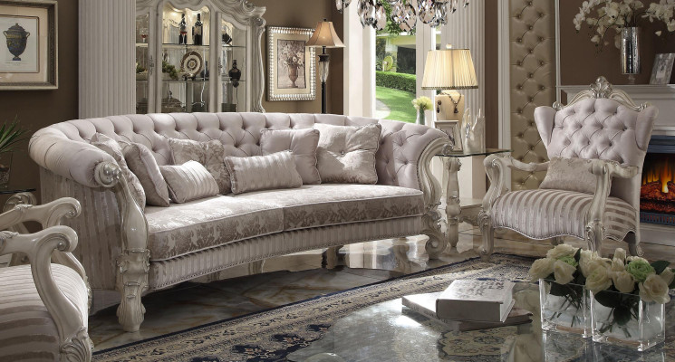 Grand canapé canapé suite 4+1 places Textile canapés Chesterfield neuf