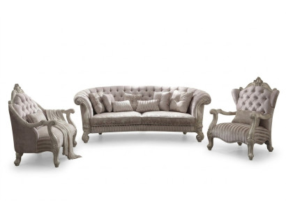 Grand canapé canapé suite 4+1 places Textile canapés Chesterfield neuf