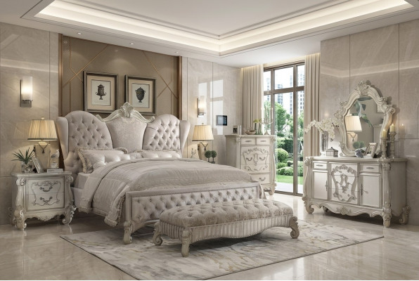 Lit double très grand Royal Chesterfield Luxe Hôtel Lits Baroque Rococo