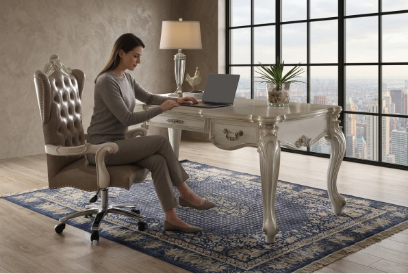 Fauteuil de direction Fauteuil en cuir Fauteuil de bureau pivotant Chaise d'ordinateur Décorative