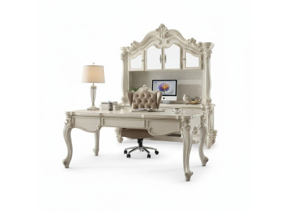 Mobilier de bureau Ensemble Bureau Table + Fauteuil de direction Fauteuil Baroque Rococo