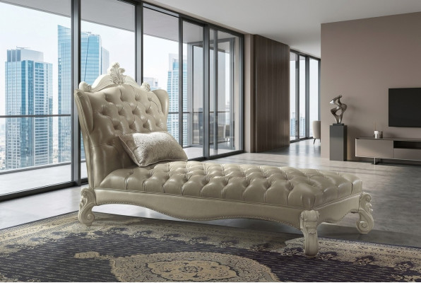 Chesterfield Chaise Longues Canapé Longue Chaise Club Relax Loungers Cuir Textile neuf