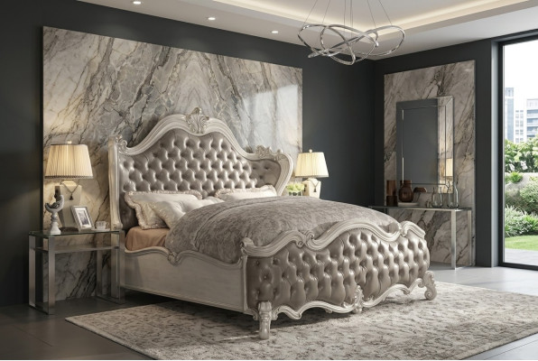 Designer Bed Bedroom Beds Leather Hotel Upholstery Chesterfield new Lit Designer Chambre Lits Cuir Hôtel Tapisserie Chesterfield neuf