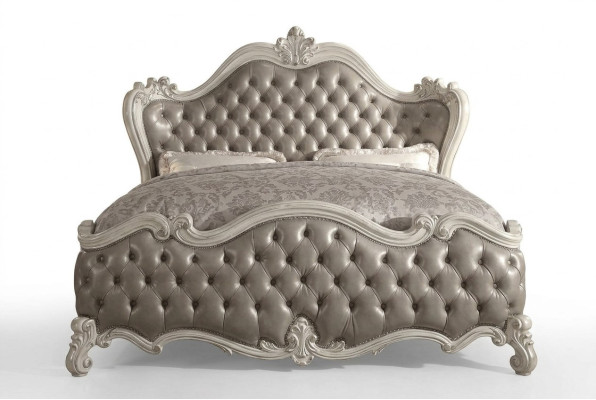 Designer Bed Bedroom Beds Leather Hotel Upholstery Chesterfield new Lit Designer Chambre Lits Cuir Hôtel Tapisserie Chesterfield neuf