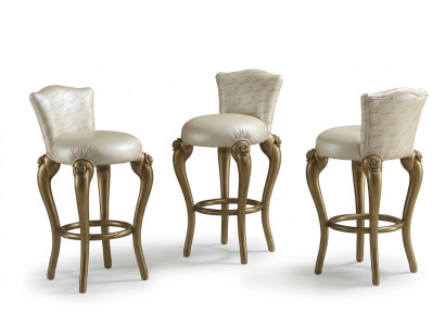 Tabouret de bar, chaise de bar, fauteuil baroque de bar à la maison pour comptoir de bar, décoration de barre baroque