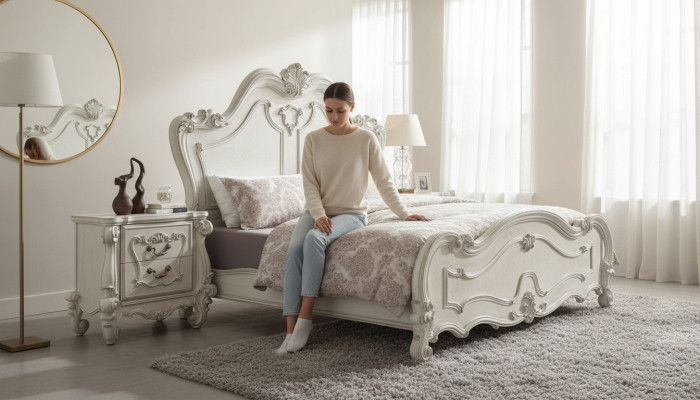 Conception de lit Lit double Lits Luxe Classique Baroque Chesterfield
