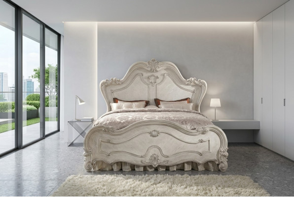 Conception de lit Lit double Lits Luxe Classique Baroque Chesterfield
