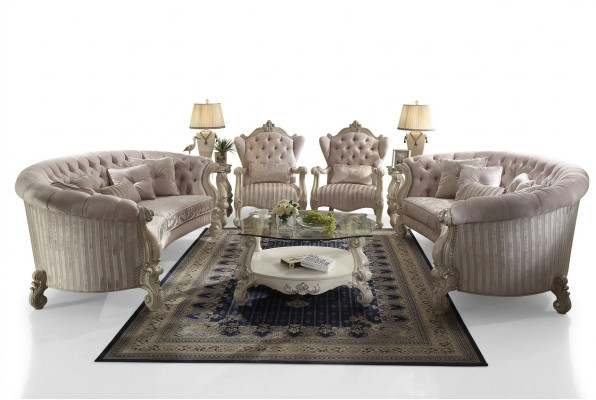 Ensemble de canapé Baroque Seater Living landscape Sofa Upholstery Suite Sofas 4 pièces.